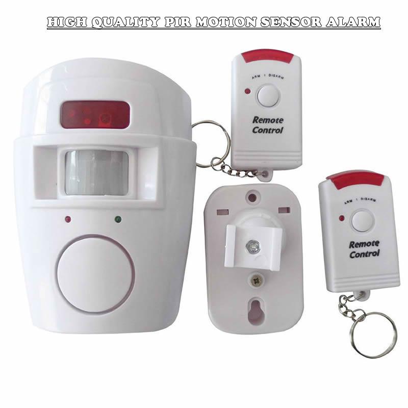 Wireless PIR Motion Sensor Detector Alarm With 2 Remote Controls Door Window For Home Shed Garage Carvan Alarm Security System