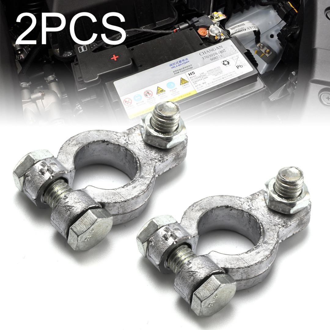 

Patoweb 2 шт., клеммы для автомобильного аккумулятора, сверхмощный кабельный разъем, зажим, положительный и отрицательный