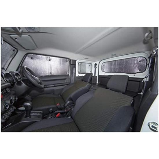 BONFORM Car Camping Shade Set for Sierra Easy Includes Storage UV (6 pieces) Jimny/Jimny - Installation, Vehicle-Specific Design, Bag, Protection,