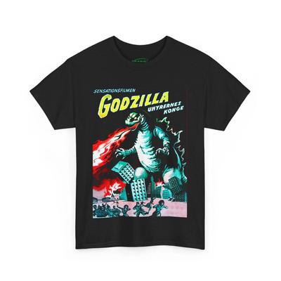 Sci Fi Retro Vintage Godzilla T-shirt Movie Tee Cult Film Monster Japanese Flick