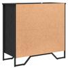 Sideboard Black Oak Effect 78 x 35 x 74.5 cm
