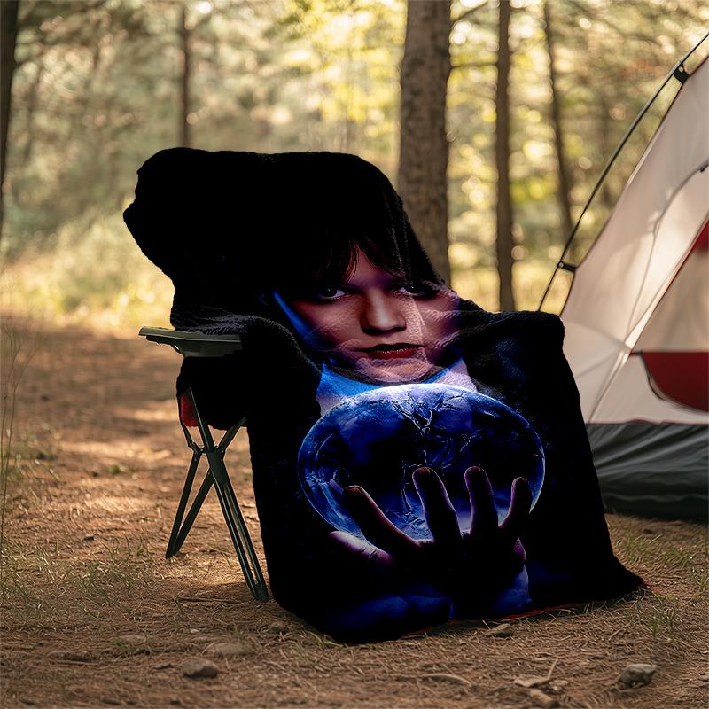 Wednesday Theme Printed Blanket - Perfect for Couch, Bed, Travel & Outdoor Use | Machine Washable, Cozy & Durable.
