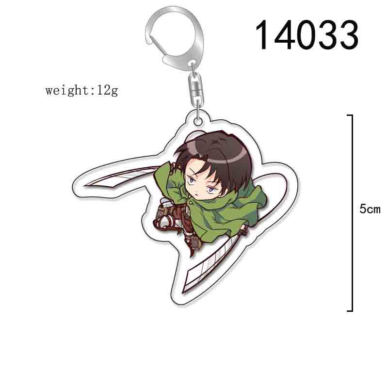 Attack on Titan Double-Sided Keychain - Levi, Mikasa & Eren Acrylic Pendant