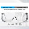 Safety Glasses Anti Fog Goggles Vented Sides Shields Transparent PC Frame Spectacles for Lab Medical and Daily Use 1 Pack