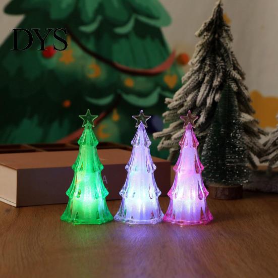 Modern Space Saving Lamp Christmas Tree Night Light, LED Decorative for Bedroom And Party Atmosphere Battery Operated Room Accent Lighting,