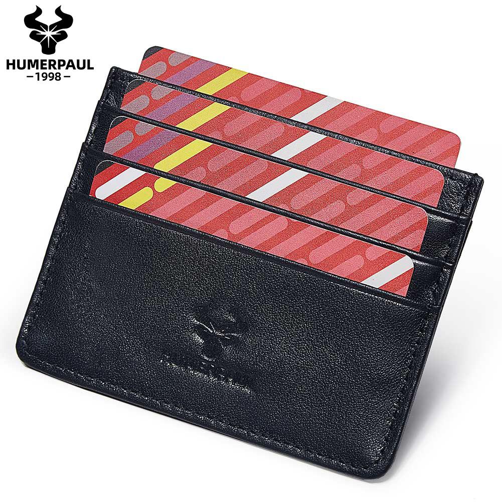 Humerpaul Кошелек из 100% коровьей кожи для карт зелёный — фото 5