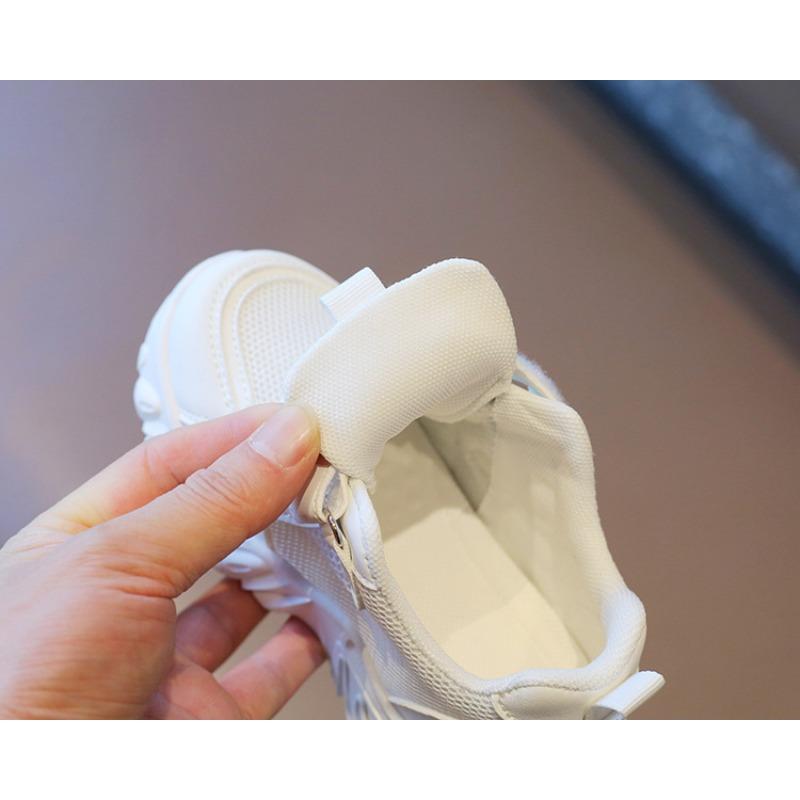 Children's Sports Shoes - Spring/Autumn Collection, Mesh White Sneakers for Boys, Panda Shoes for Girls