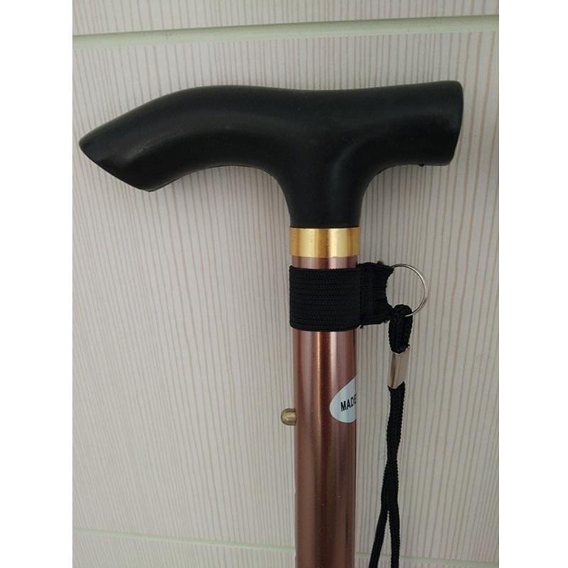 Folding Cane Aluminum Alloy Four Section Telescopic Non Slip Folding Cane Elderly Adjustable Cane Mountain Climbing Cane
