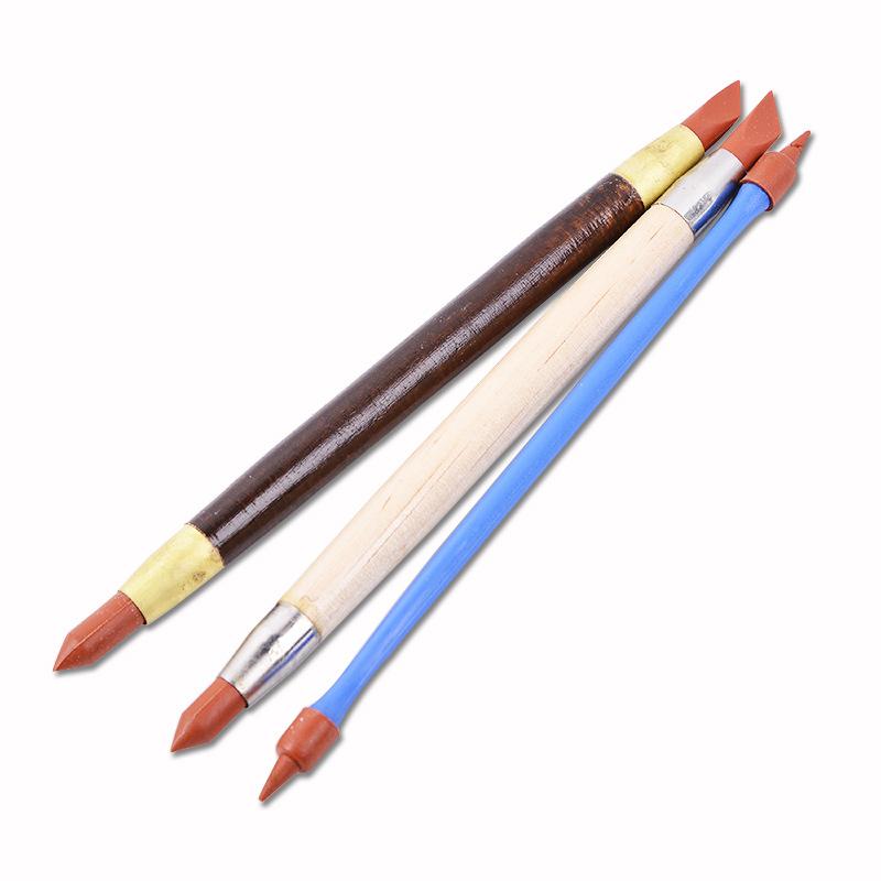 61 Piece Set Diy Pottery Wood Clay Tools Small Carving Knife Set Plastic Sponge Roller Punch