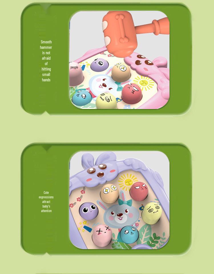 Whack-a-Mole Baby Decompression Toy: Large Rabbit Game Machine for Kids