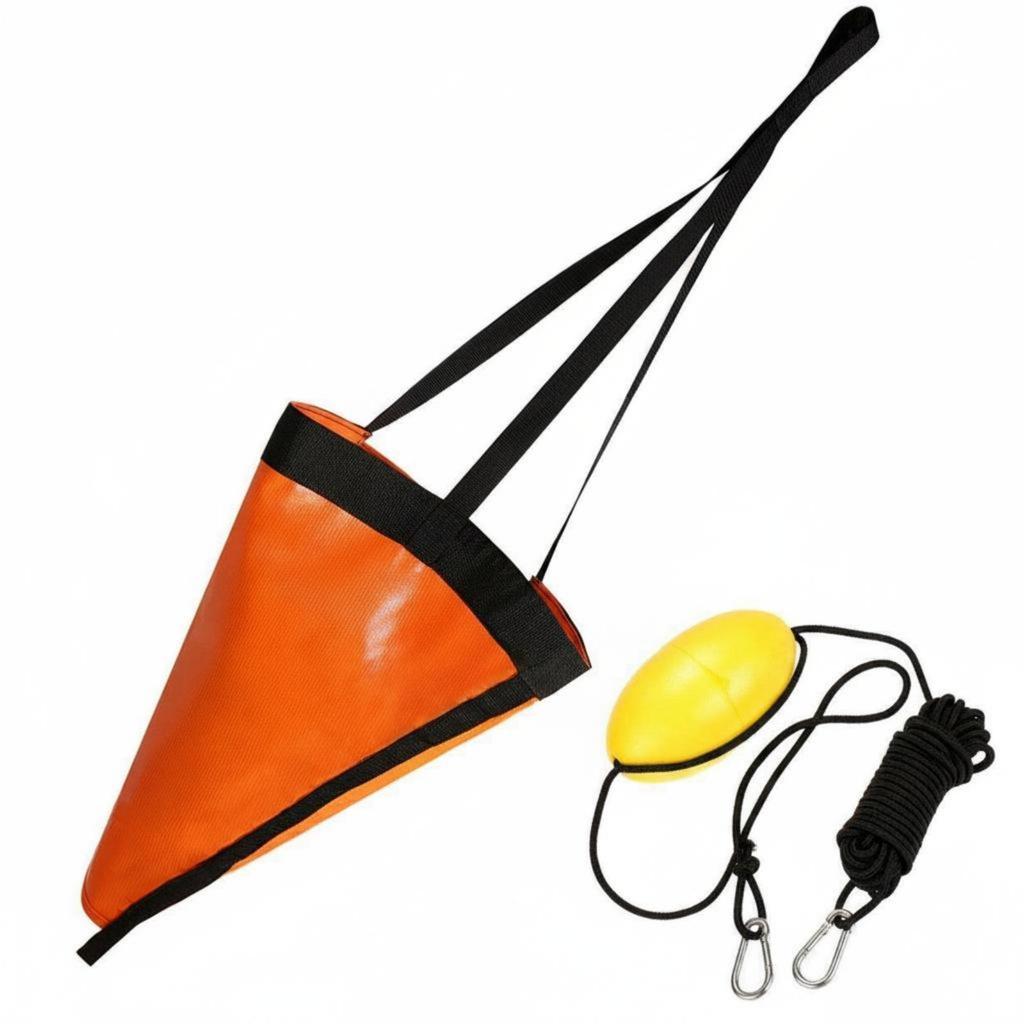 Sea Anchor Drift Sock PVC Drogue Foldable Cone Shape Glide for