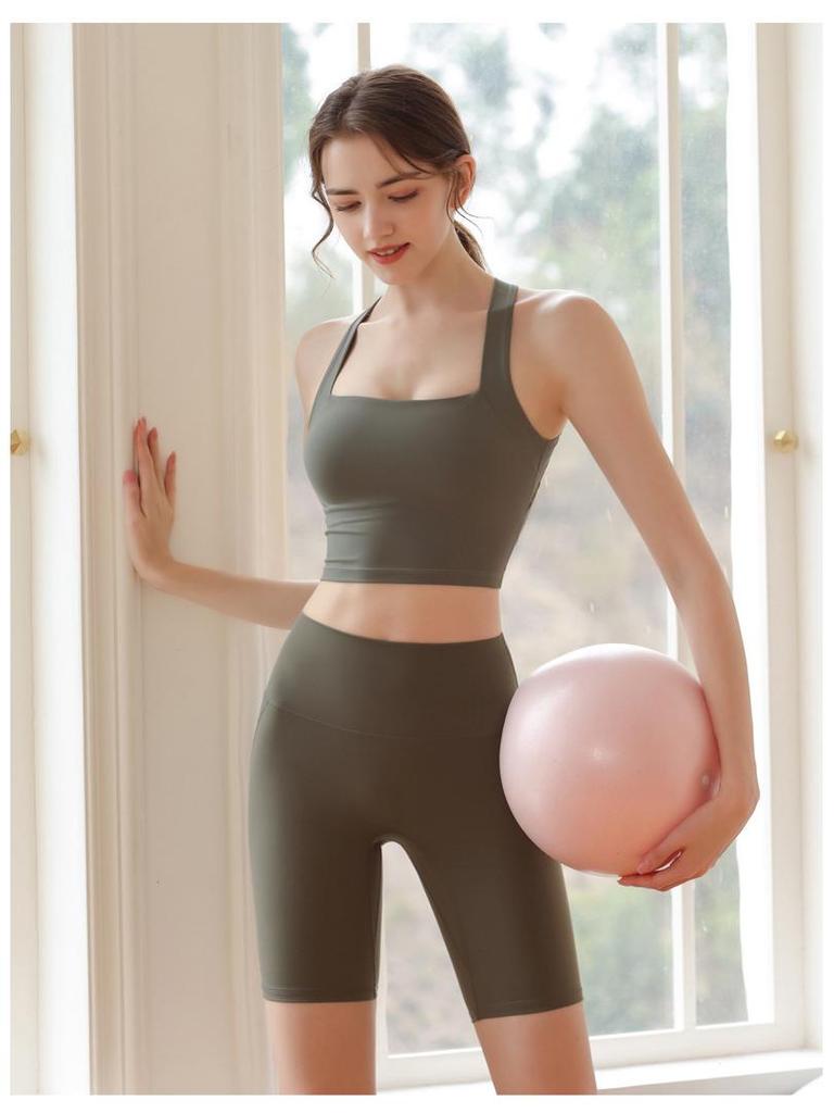 High Waist Tummy Control Sports Shorts - Peach Butt Lift Yoga Pants for Running, Cycling, and Fitness