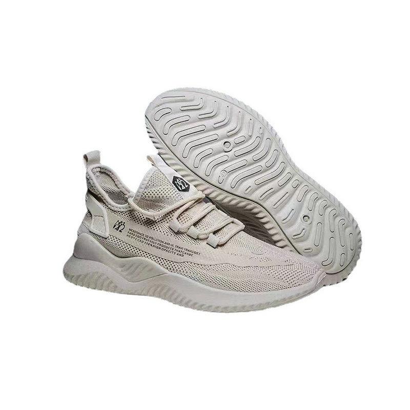 New Men's Shoes Spring and Autumn Breathable Casual Shoes Low-top Korean Version Trendy Versatile Sports Shoes Fashionable Flying Woven Running Shoes