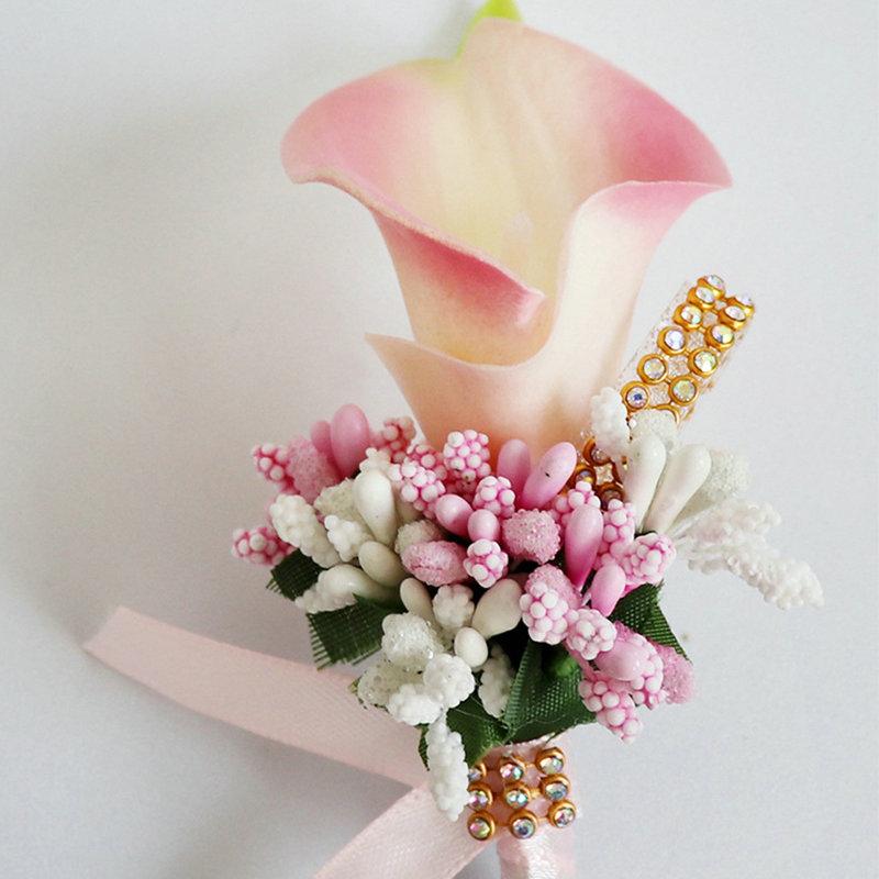Hochzeit Corsage Bräutigam Boutonniere Bouquet Party Simulation Dance Handgemachte Brosche Braut Brosche
