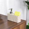 Bathroom Decor Bathroom Pump Bottle 2 In 1 Soap And Sponge Holder Cleaning Tool Resin Soap Dispenser Compact Size