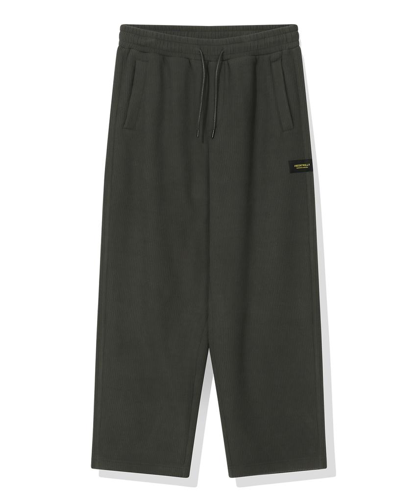 BEENTRILL Corduroy Fleece Sweatpants (Charcoal)