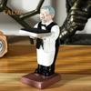 Old Butler Watch Stand Jewelry Shop Watch Display Holder Elderly Man Simulation Model Smooth Surface Watch Organizer Home Office Desktop Ornament