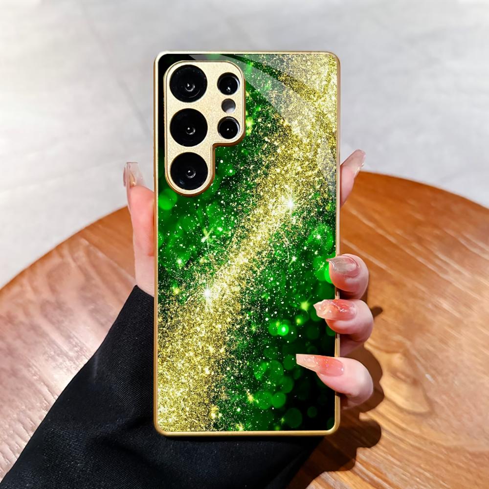 New Model Luxurious PhoneCase Electroplated Glass PhoneCase for Samsung Galaxy S26 S25 S24 S23 S22 S21 FE,Ultra,Plus