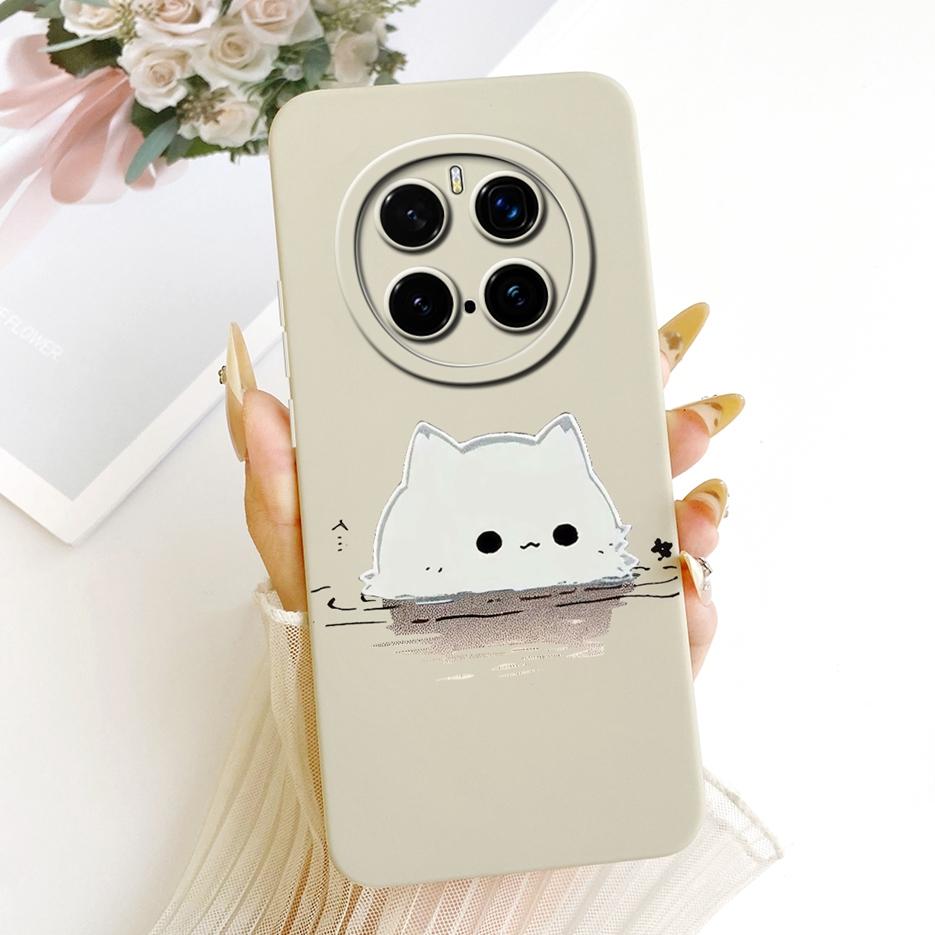 Für Honor Magic 7 Pro 5G Hülle PTP-AN10 Niedliche Katze Ente Cartoon Hülle Weiches TPU Mattes Handyhülle Für Honor Magic 7 Magic7 Pro Fundas