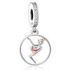 Fc Fine Jewelry Fit Genuine Original Charm Bracelet Genuine Copper Pole Dance Bead For Producing Dancing Girl Lovers Teacher Berloque