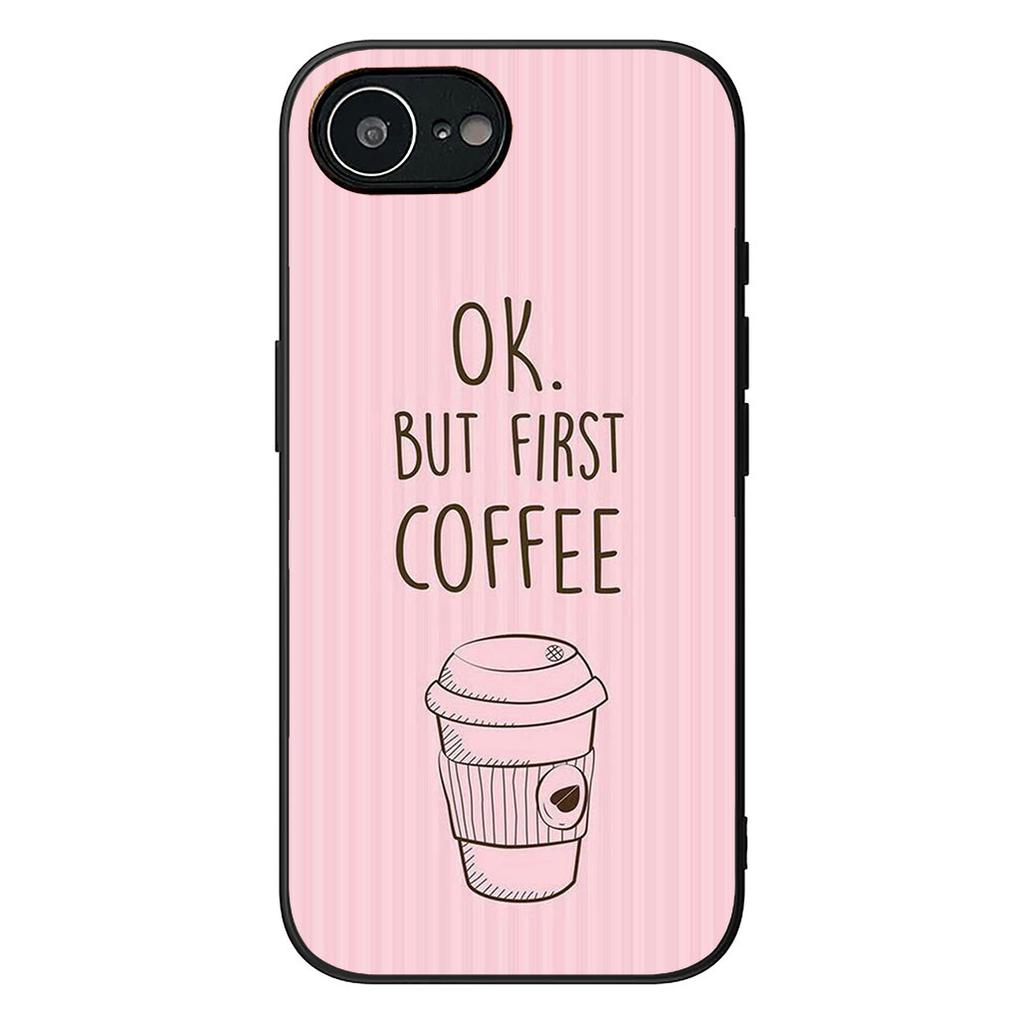 OK But First Coffee Book Phone Case for Apple iPhone 12 13 Mini XS 11 Pro Max 7 8 Plus + XR 8+ X SE 2020 SE3 Cover Casing