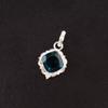 Cushion Natural Apatite 925 Silver Daughter Gift Art Deco Unique Pendant Jewelry PP-2-11