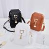 Mobile phone bag, fashionable women's shoulder bag, and a small bag.