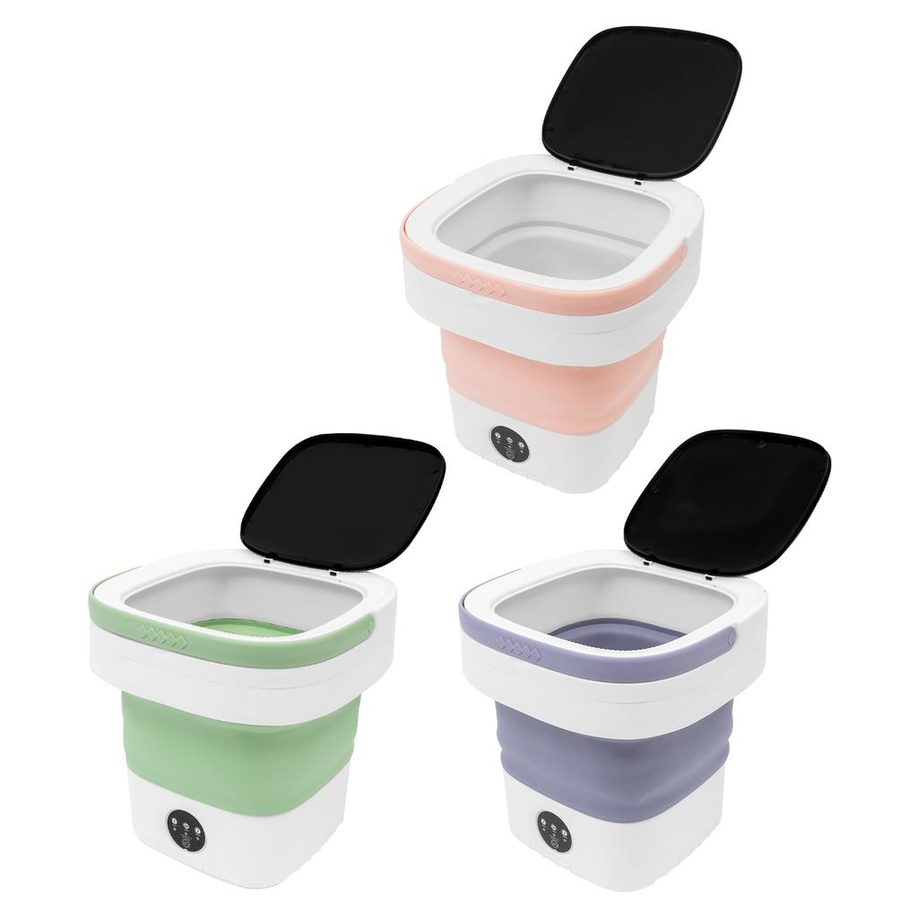 12L 110V Folding Washing Machine Mini Foldable Washer 36W Pure Copper Motor with 3 Wash Modes for Baby Clothes & Outdoor Laundry