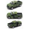 1/32 Toyota Pickup Truck Toy Model Can Open Doors Camouflage Car Music Light Simulation Pull Back Car for Kids Toys Gifts
