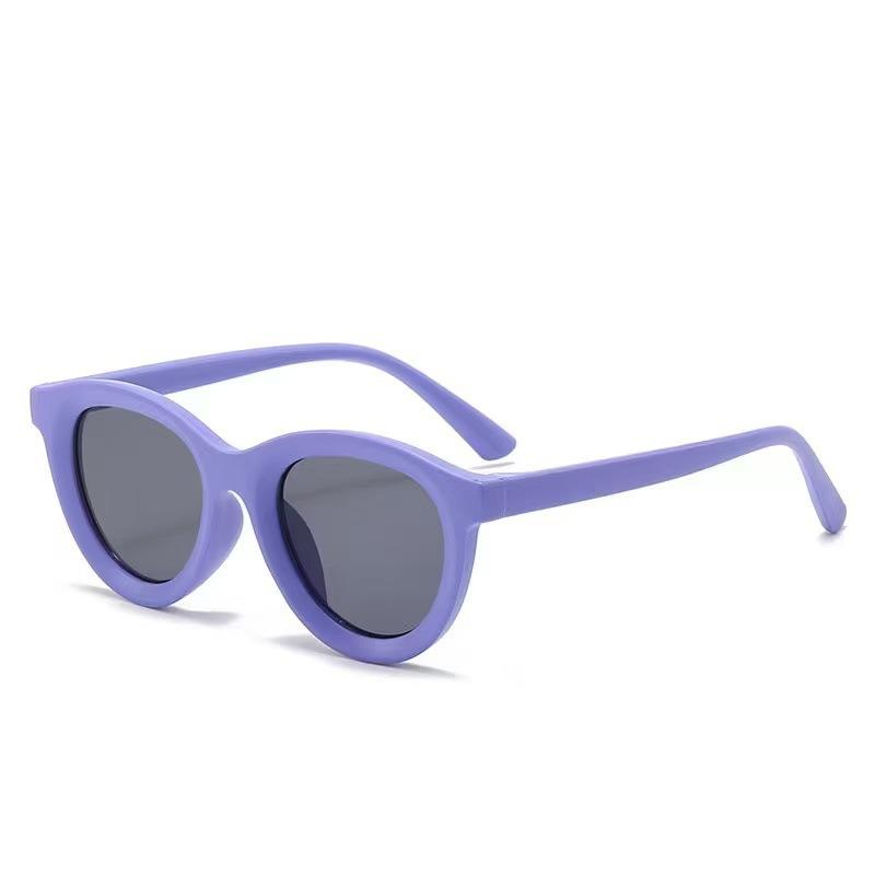 Kids Round Sunglasses Candy Color Boy Girls UV400 Protection Eyewear Outdoor Sports Travel Photo Prop Children Sun Glasses