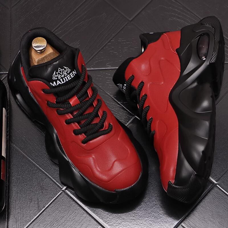 Fashion New Luxury Designer Men's Shoes Punk Sneakers Hip Hop Male Casual Platform Shoes Flats Zapatillas Hombre a44