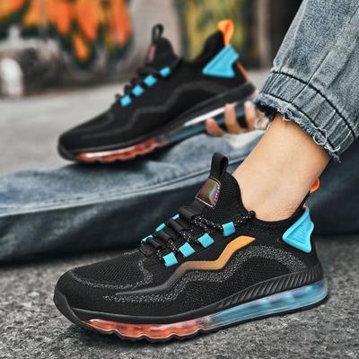 Cushioned Insole Breathable Mesh Upper Men's Casual Sneakers Comfortable Athletic Designer Simple Korean Jump Male Sports Shoes