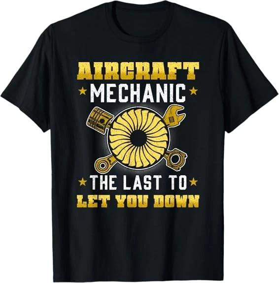 Aircraft Aviation Airplane Mechanic Flying Maintenance T-Shirt S-3XL XL