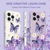 Butterfly Daisy Pattern Soft Liquid Silicone Fall Prevention Case Cover For iPhone 16 16e 15 Pro Max 14 Plus 13 12 11 X Xs Max 7 8 6 SE2 SE3