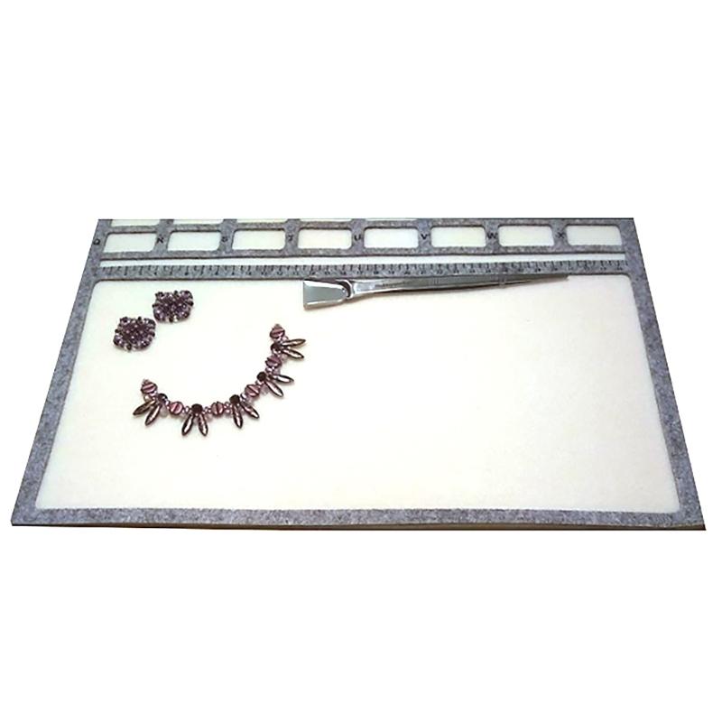 Beading Supplies Flocking Bead Mats Jewelry Making Supplies Soft Flocking Bead Mats Felt Texture for Beading Enthusiasts