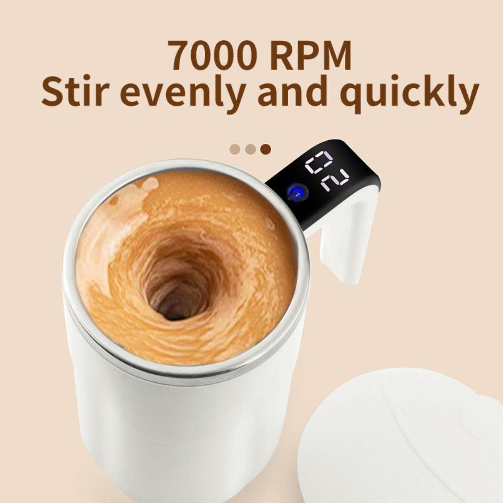 380ML Self Stirring Mug USB Rechargeable Automatic Mixing Cup Portable Magnetic Tea Cup Coffee