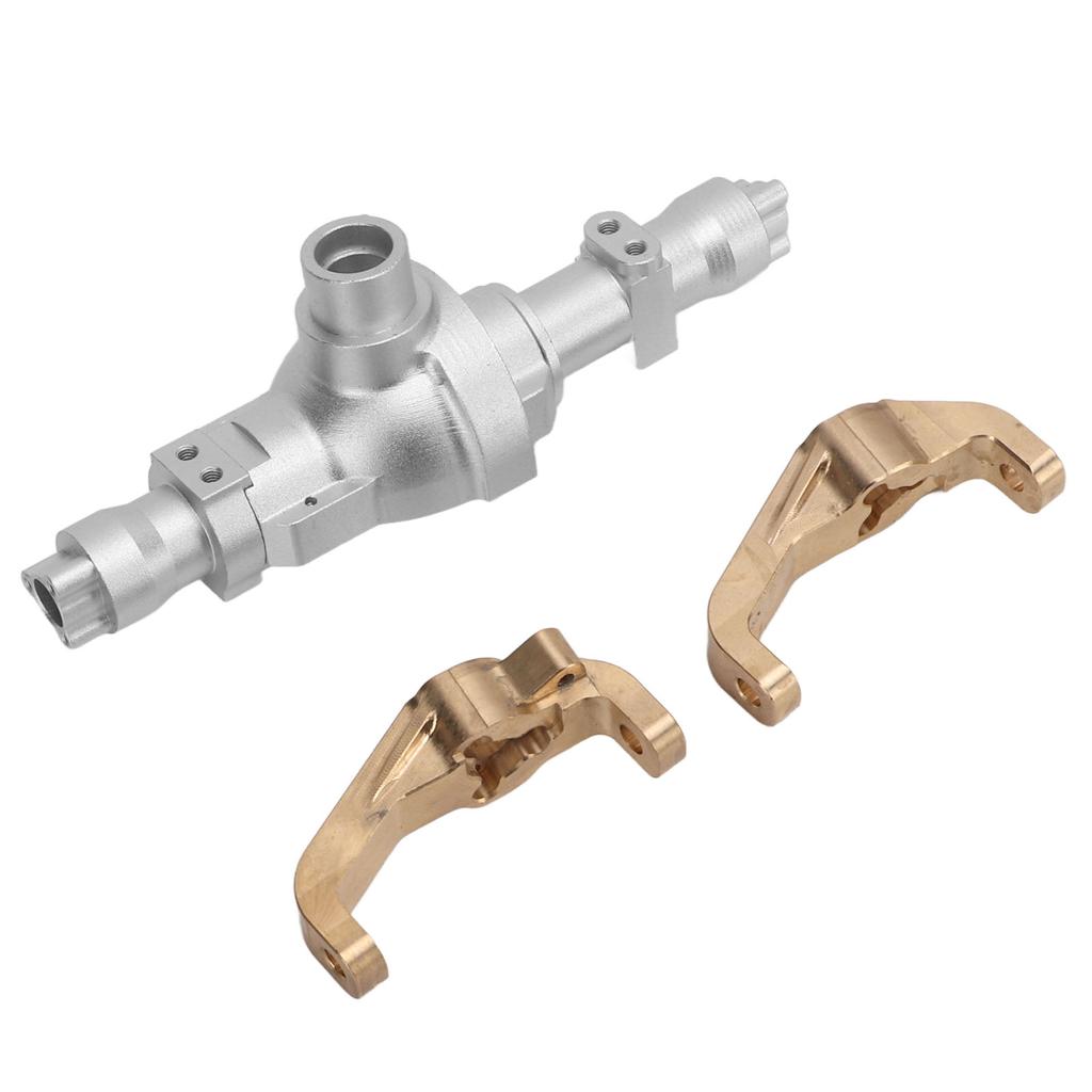 Aluminum Center Gearbox Housing Brass Front C Hub Caster Mounts for Redcat Gen8 Scout II 1/10