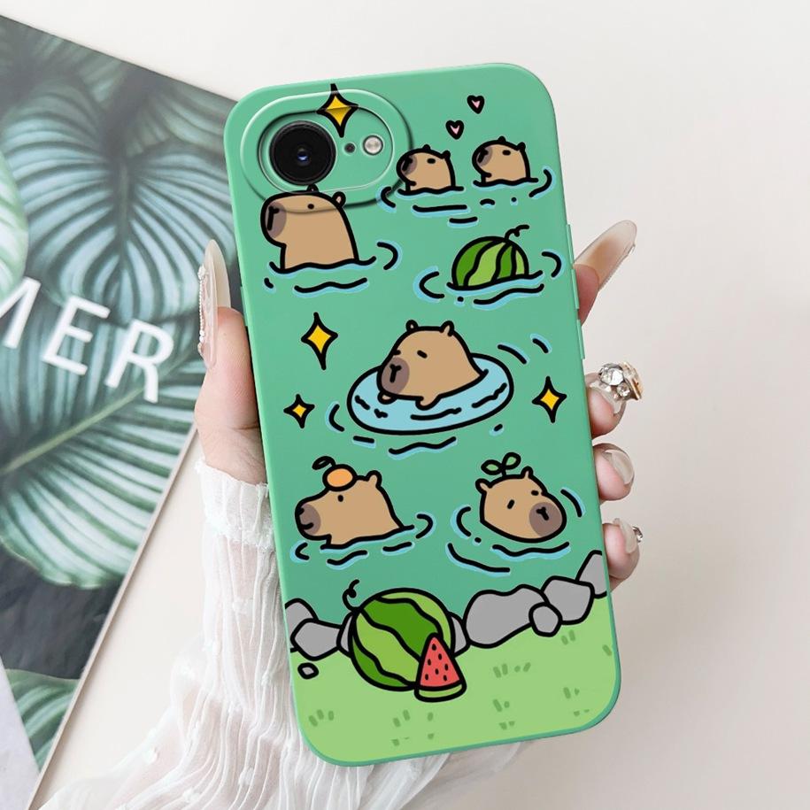 For iPhone 16E Case Popular Flower Cartoon Silicone Phone Cover For iPhone16E Funda For iPhone SE 2025 SE4 Shockproof Soft Cover