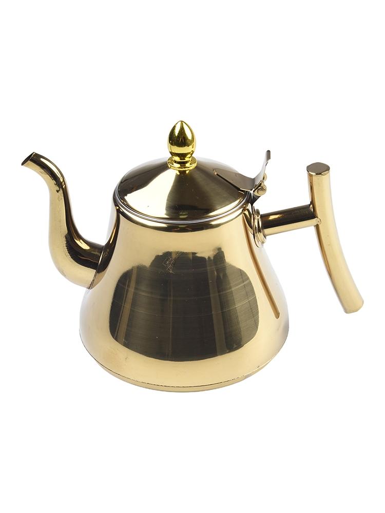 Sturdy Stainless Steel Teapot for Induction Cooker Built In Filter Design