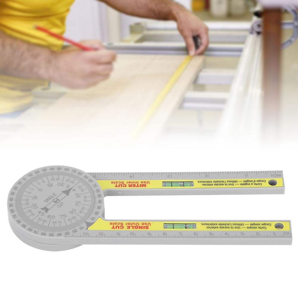Régua de Medição de Ângulos Alta Precisão Goniômetro para Marcenaria Instrumentos de Medição