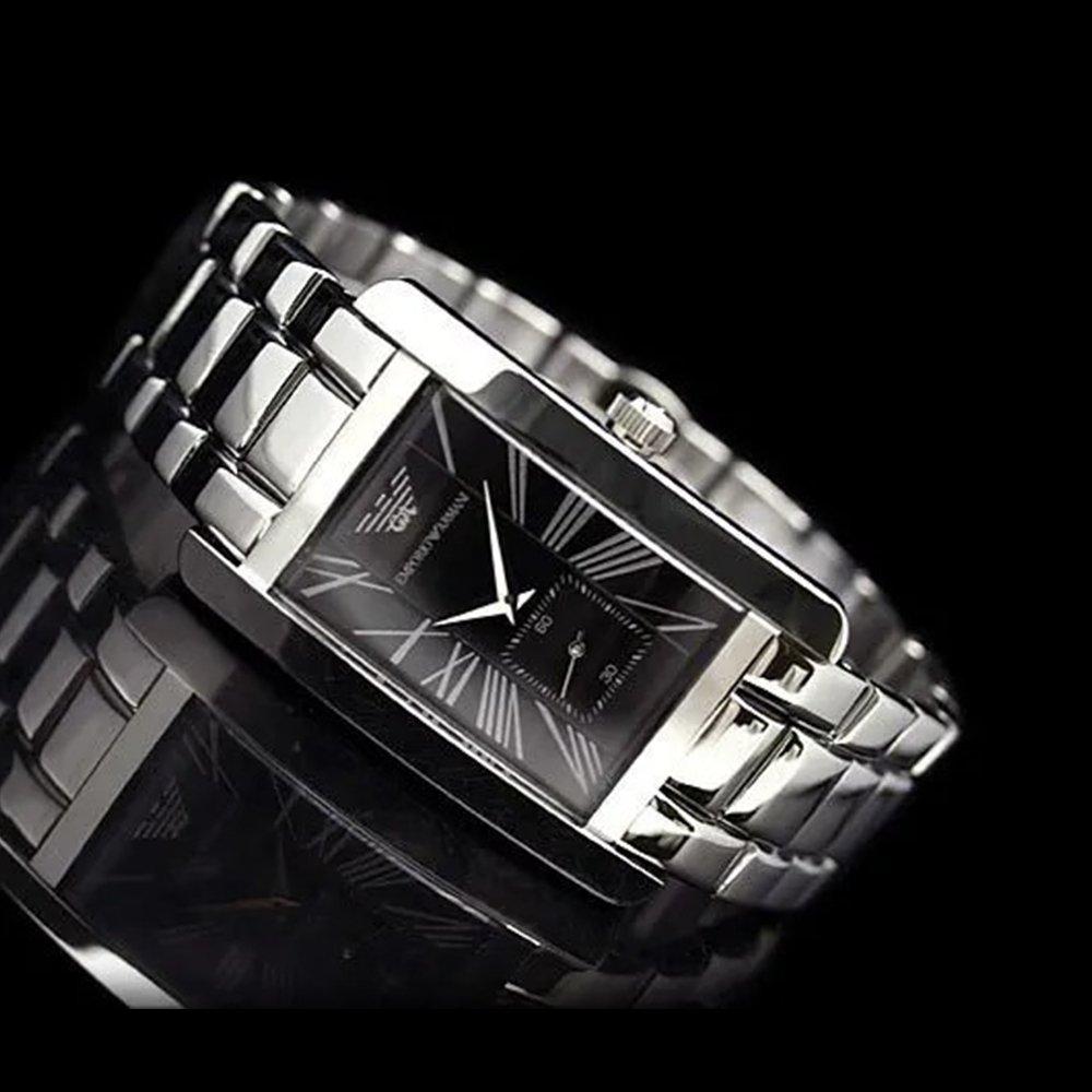 Emporio Armani AR0156 Classic Black Rectangle Men's Watch