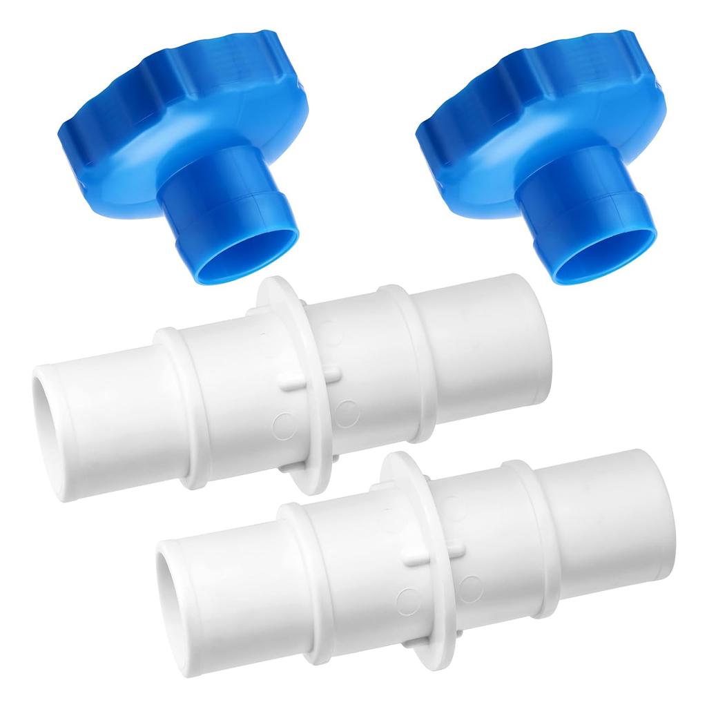 Pool Hose Adapter Kit Easy to Use Hose Fittings Pool Adapter Plastic Texture Suitable for Swimming Pool Vacuum Cleaner