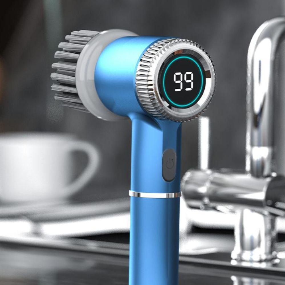 Multiple Accessories Electric Cleaning Brush Easy Operate Handheld Scrubber Kitchen Cleaning