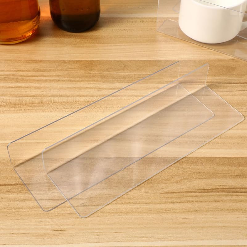 Frcolor Product Set of Transparent Tabletop Suitable for Reception Business and Dividers, L-shaped Dividers, 28cm, 6, Partitions, Shelves, Shelves,