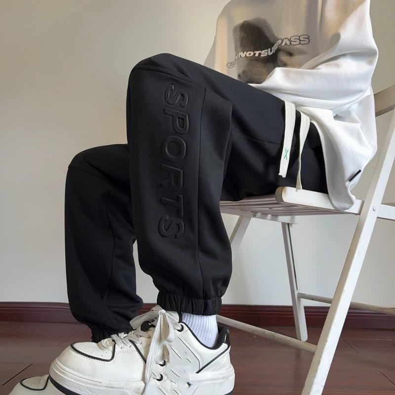 Drapey Ankle-length Sweatpants Loose Autumn American Fashion Brand Sports Casual Pants