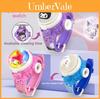 Relógio Eletrônico Desenho Animado Hello Kitty Com Tampa Rotativa e Luz Projetora Para Crianças