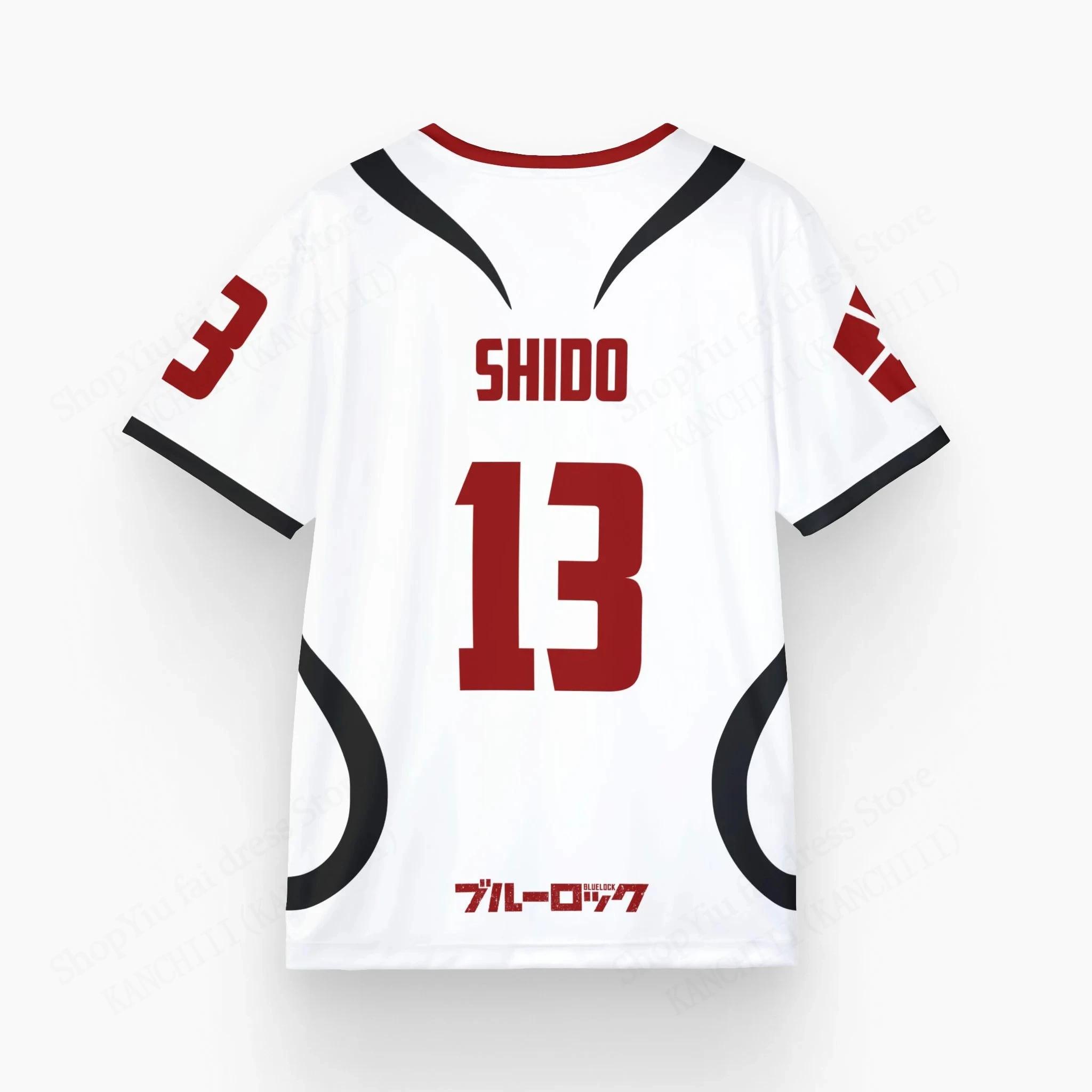 ETST35 Anime Jersey Blue Lock Sae Itoshi Cosplay 3D Geprint T-shirt Heren Dames Mode Sport Kinderen Korte Mouw T-shirts Tops M