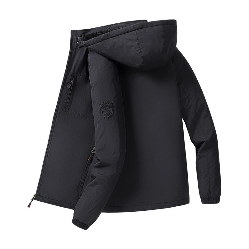 

Slim Jacket Men s Spring New Hooded Jacket Men s Korean Style Trendy Green Casual Top Jacket for Men 5XL