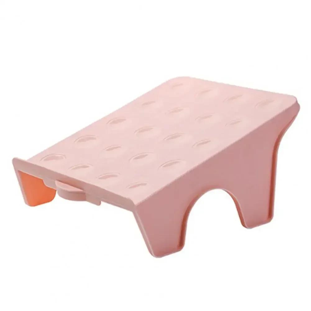 Household Solid Color Small Double Shelf Space Savers White Shoe Rack Cabinets Organizer Closet Holder Bracket Storages Racks розовый 1290₽