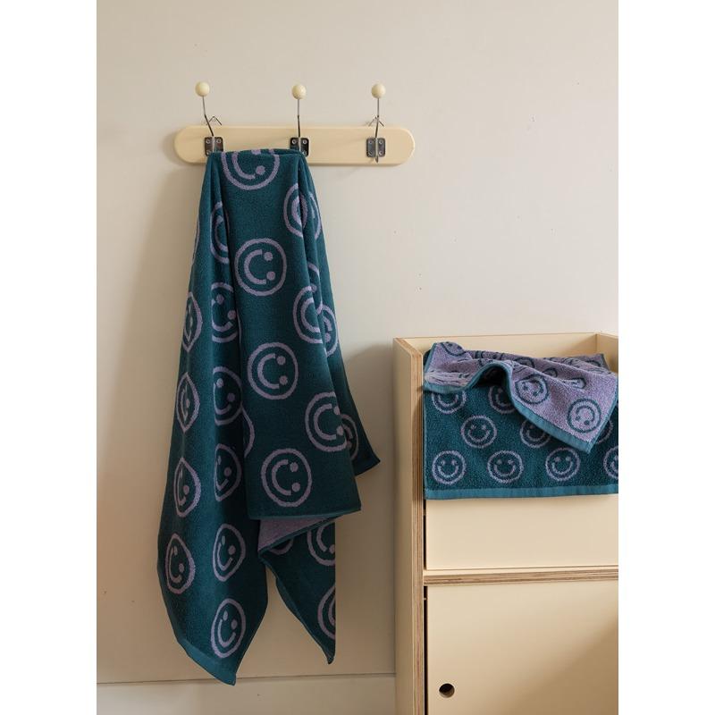 

Новое улыбающееся расчесаное хлопковое полотенце для лица, цветное, удобное, моющее, для лица, трикотажное полотенце для ванной B&B из чистого хлопка 35 * 76